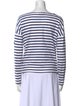 Saint James Striped Bateau Neckline Top
