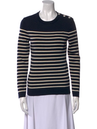 Saint James Virgin Wool Striped Sweater