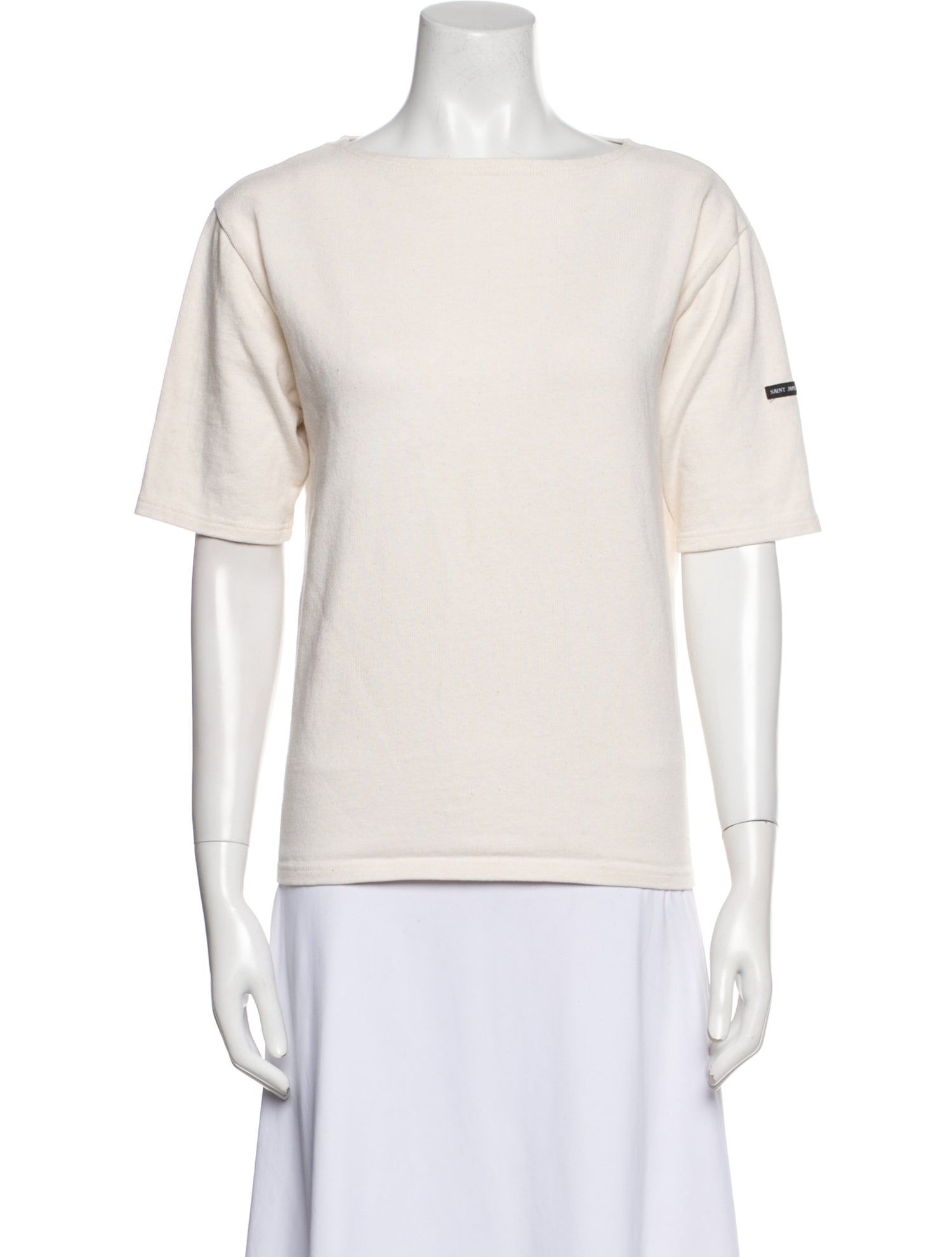 Saint James Bateau Neckline Short Sleeve T-Shirt