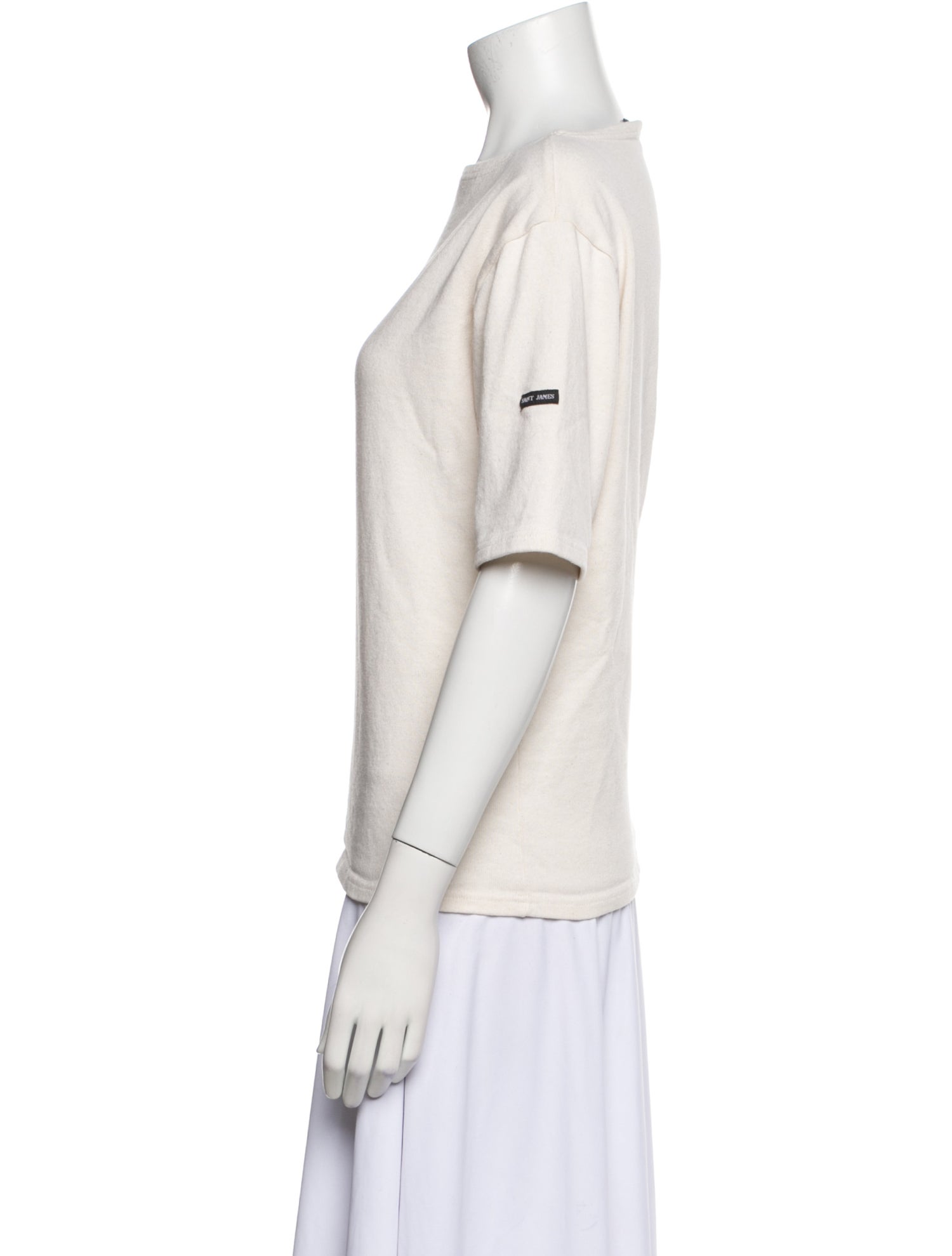 Saint James Bateau Neckline Short Sleeve T-Shirt