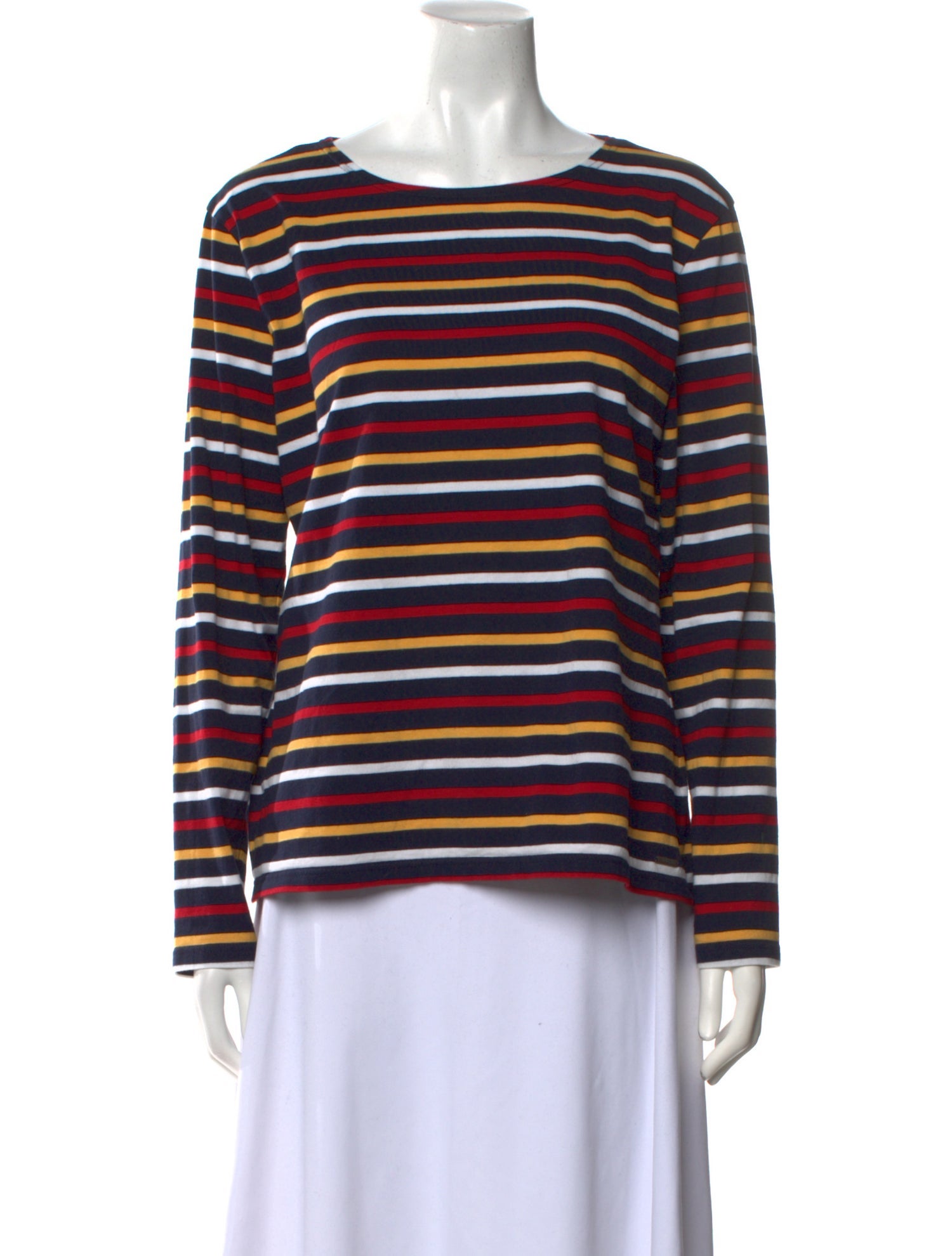 Saint James Striped Scoop Neck Top