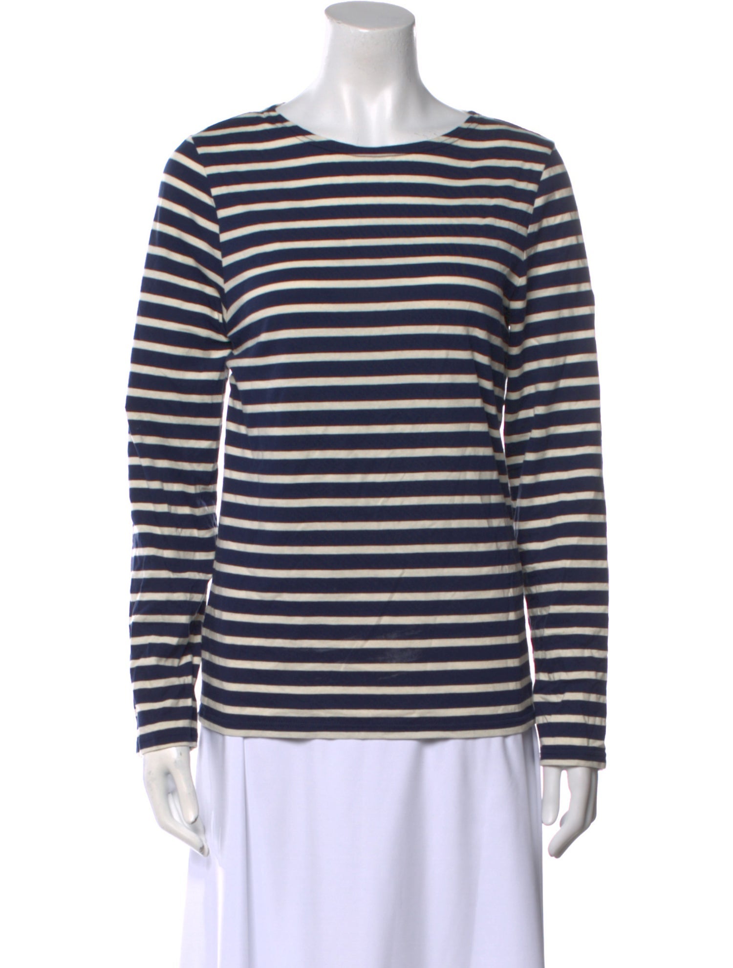 Saint James Striped Crew Neck Top