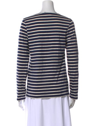 Saint James Striped Crew Neck Top