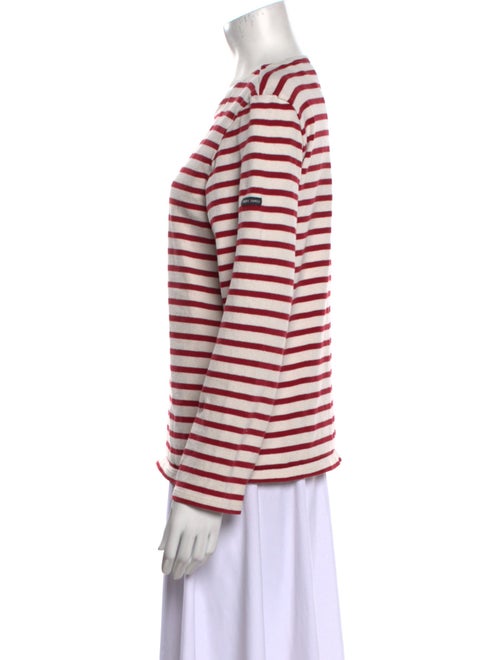 Saint James Striped Crew Neck Sweater