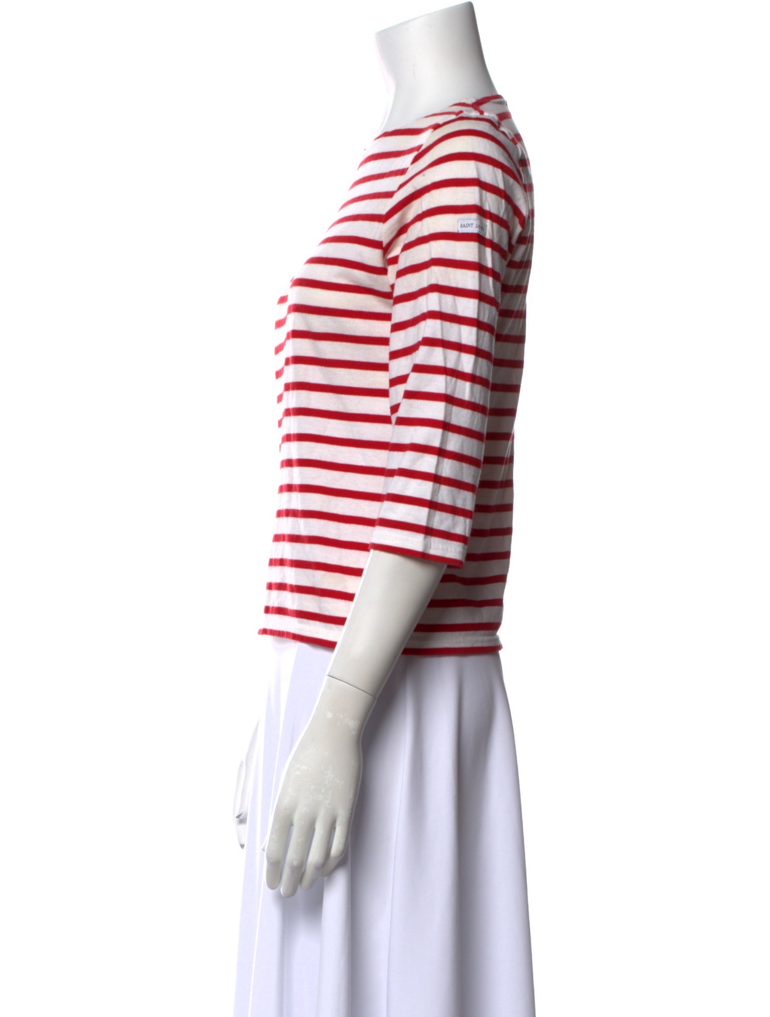 Saint James Striped Crew Neck Top