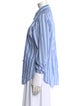 Saint James Striped Long Sleeve Button-Up Top