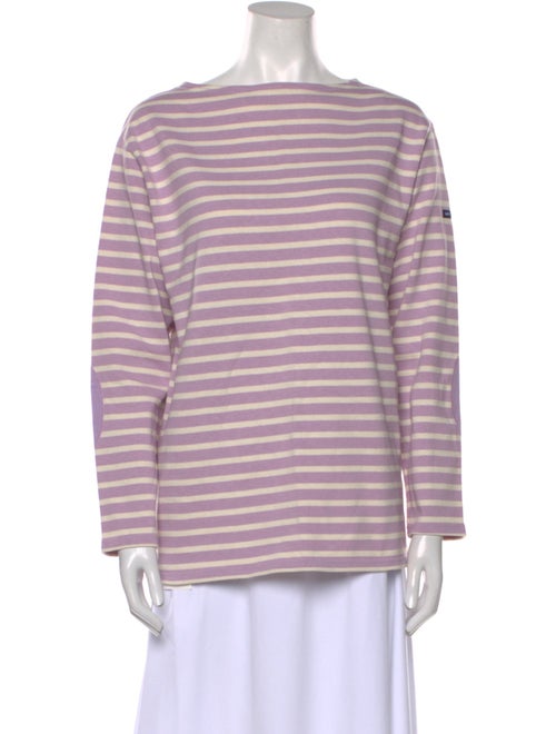 Saint James Striped Bateau Neckline Top