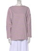 Saint James Striped Bateau Neckline Top