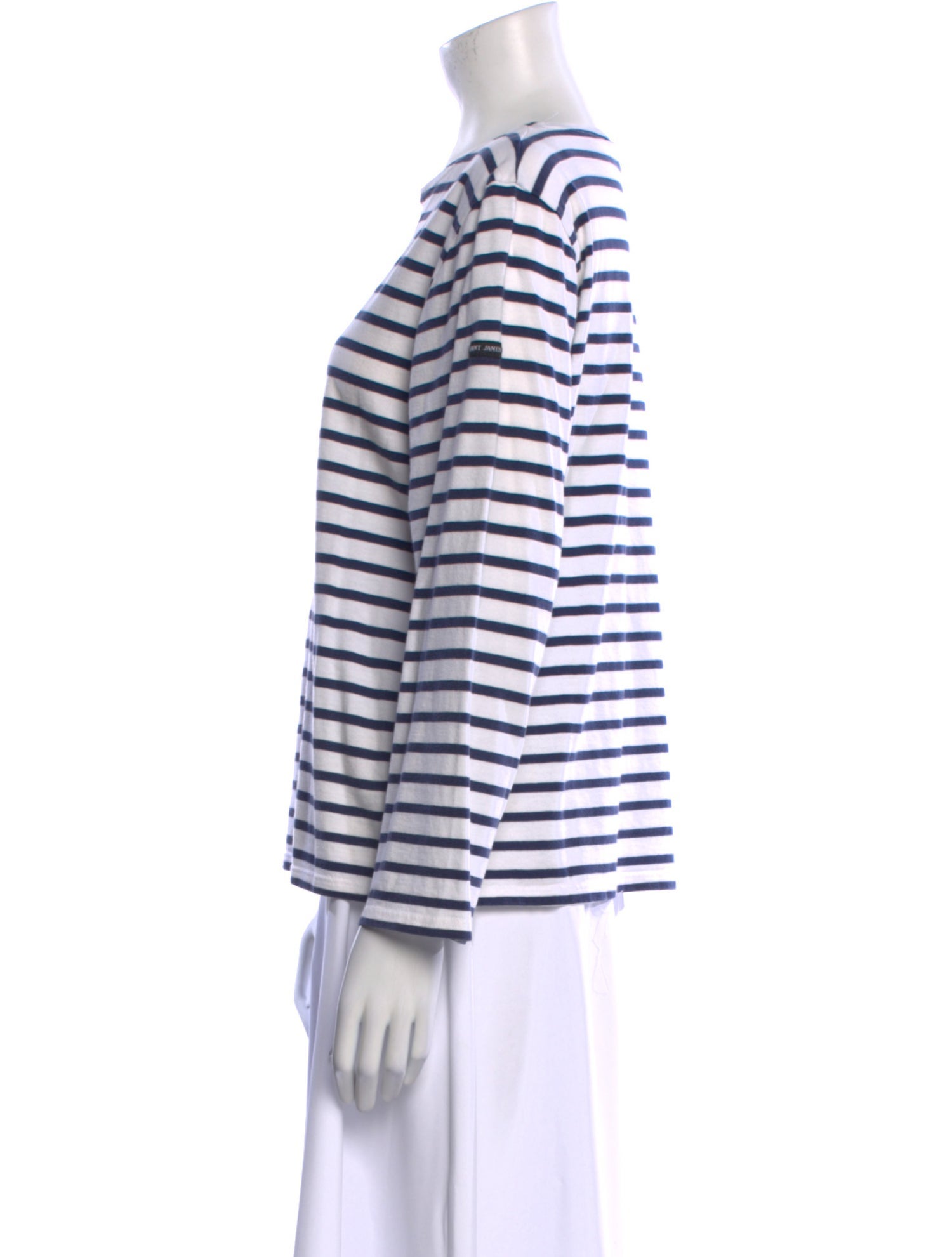 Saint James Striped Scoop Neck Top