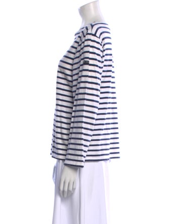 Saint James Striped Scoop Neck Top