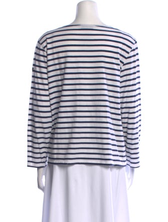 Saint James Striped Scoop Neck Top