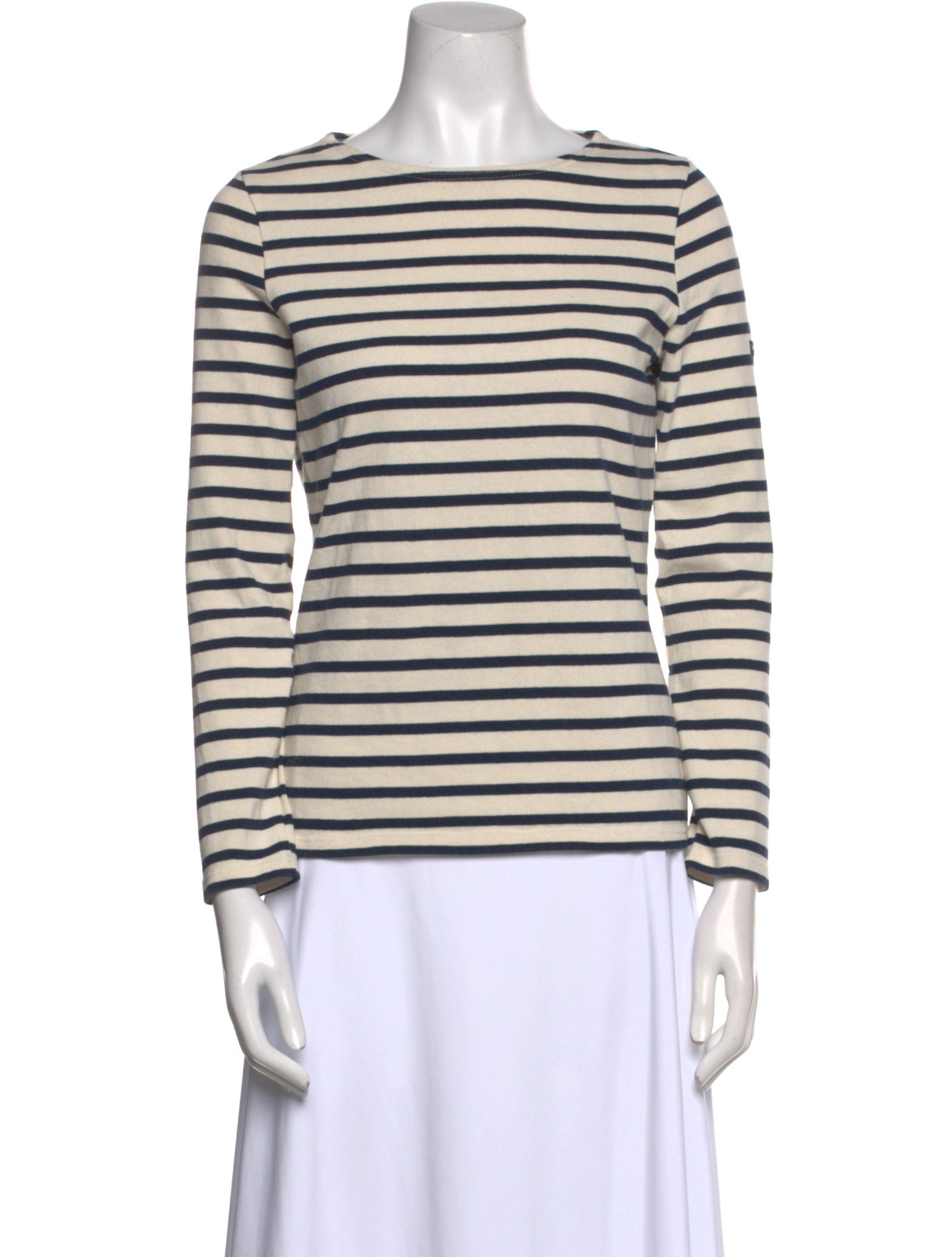 Saint James Striped Scoop Neck Top