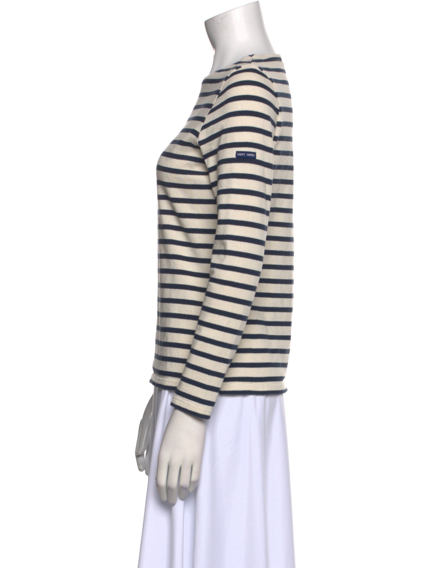 Saint James Striped Scoop Neck Top