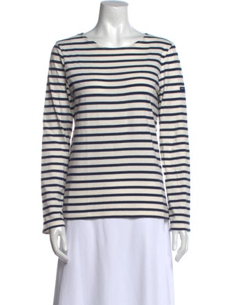 Saint James Striped Crew Neck Top
