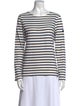 Saint James Striped Crew Neck Top