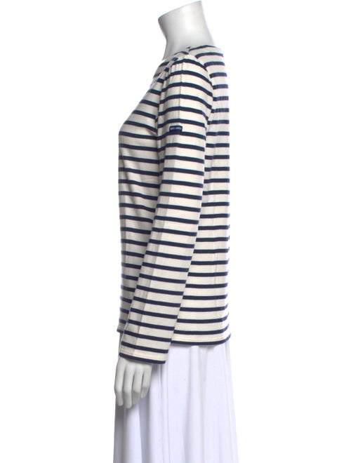 Saint James Striped Crew Neck Top