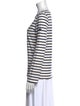 Saint James Striped Crew Neck Top