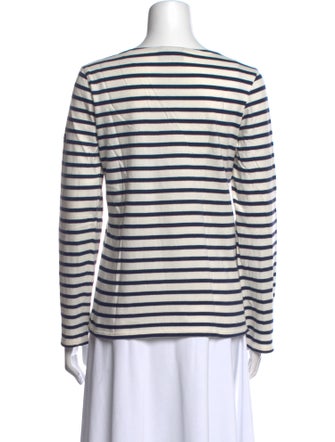 Saint James Striped Crew Neck Top