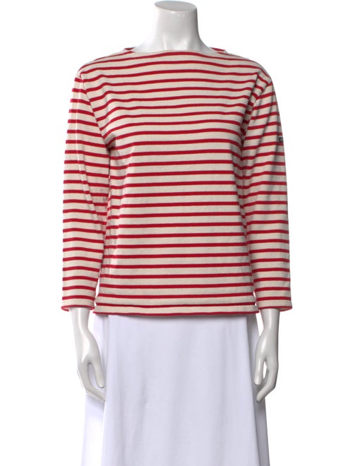 Saint James Striped Bateau Neckline Top
