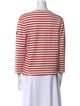 Saint James Striped Bateau Neckline Top