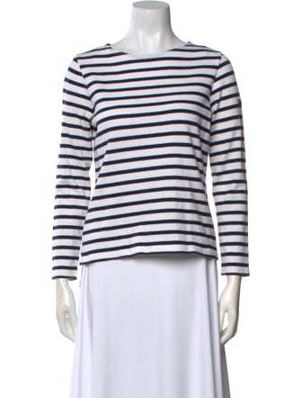 Saint James Striped Crew Neck Top