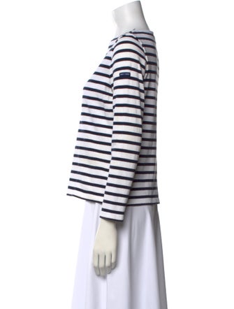 Saint James Striped Crew Neck Top