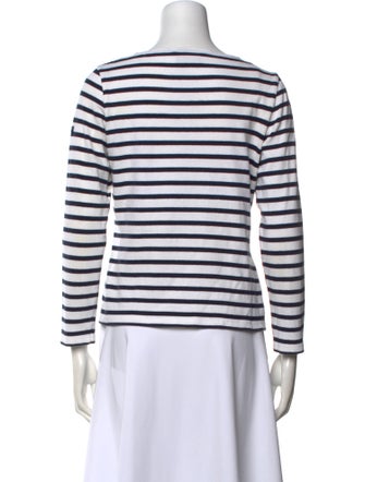 Saint James Striped Crew Neck Top