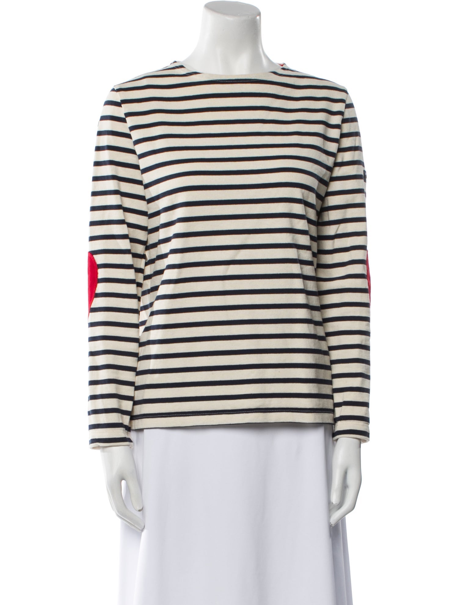 Saint James Striped Crew Neck Top