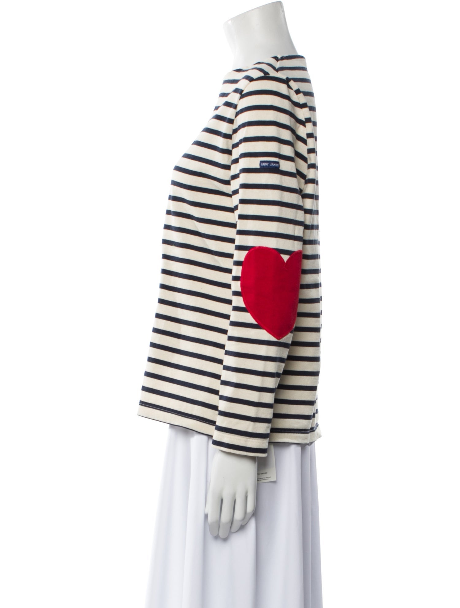 Saint James Striped Crew Neck Top