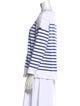 Saint James Striped Bateau Neckline Top