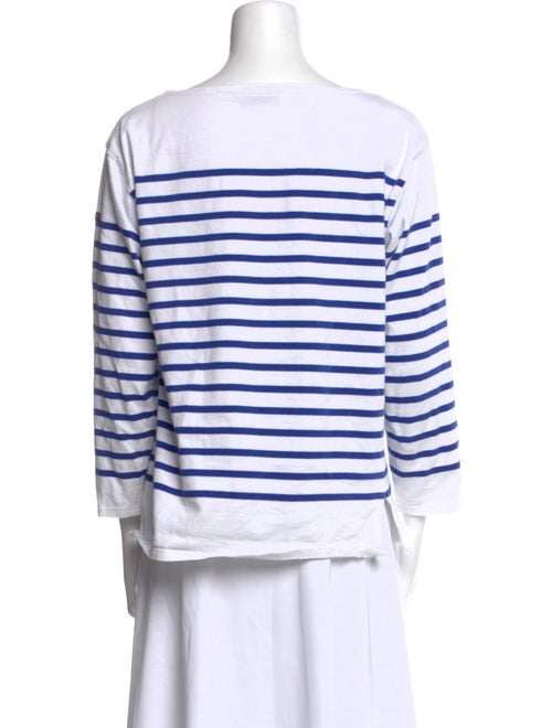 Saint James Striped Bateau Neckline Top