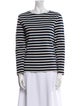 Saint James Striped Crew Neck Top