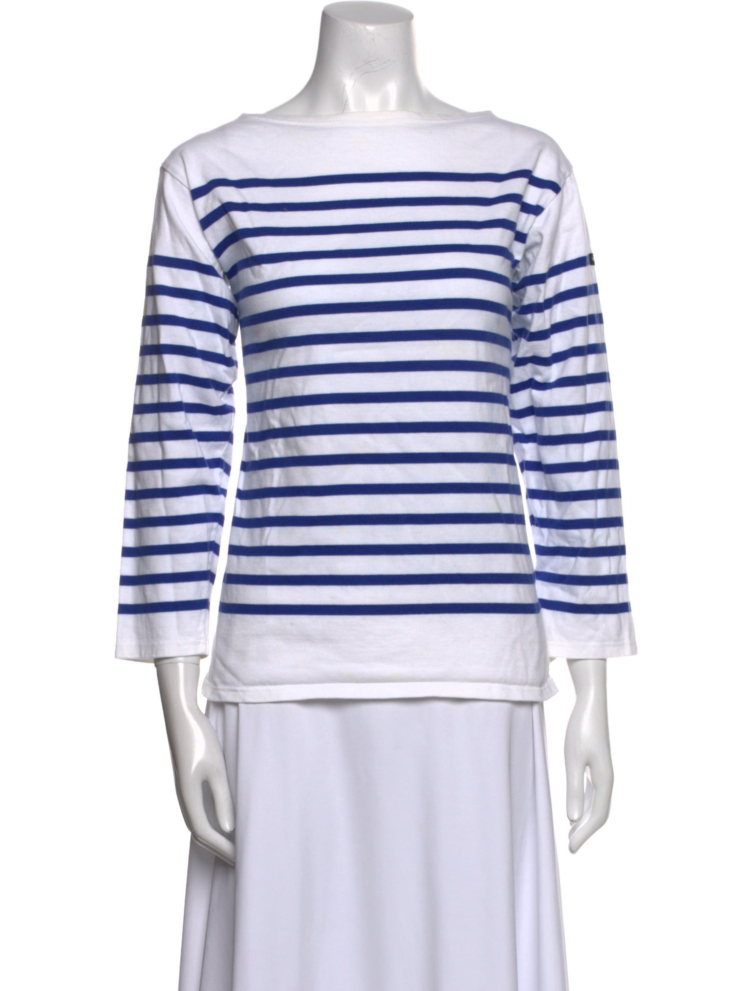 Saint James Striped Bateau Neckline Top