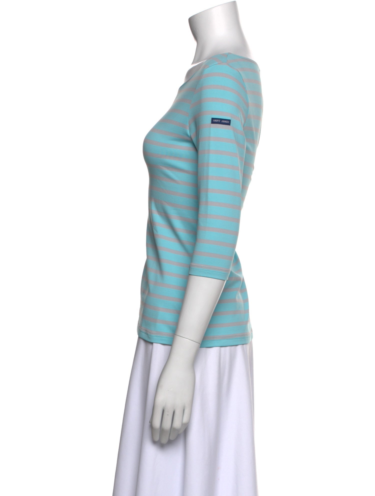 Saint James Nylon Striped T-Shirt w/ Tags