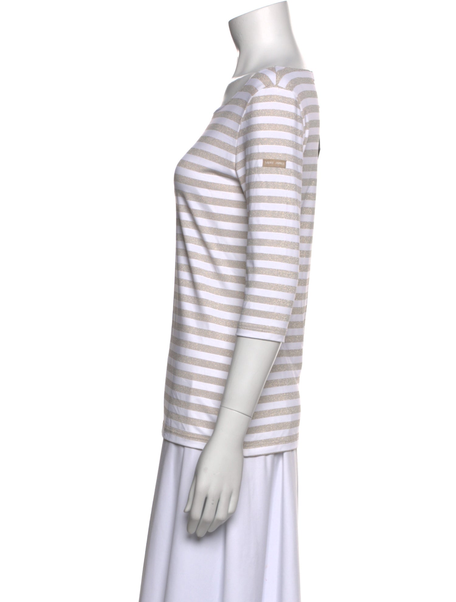 Saint James Striped Bateau Neckline T-Shirt w/ Tags