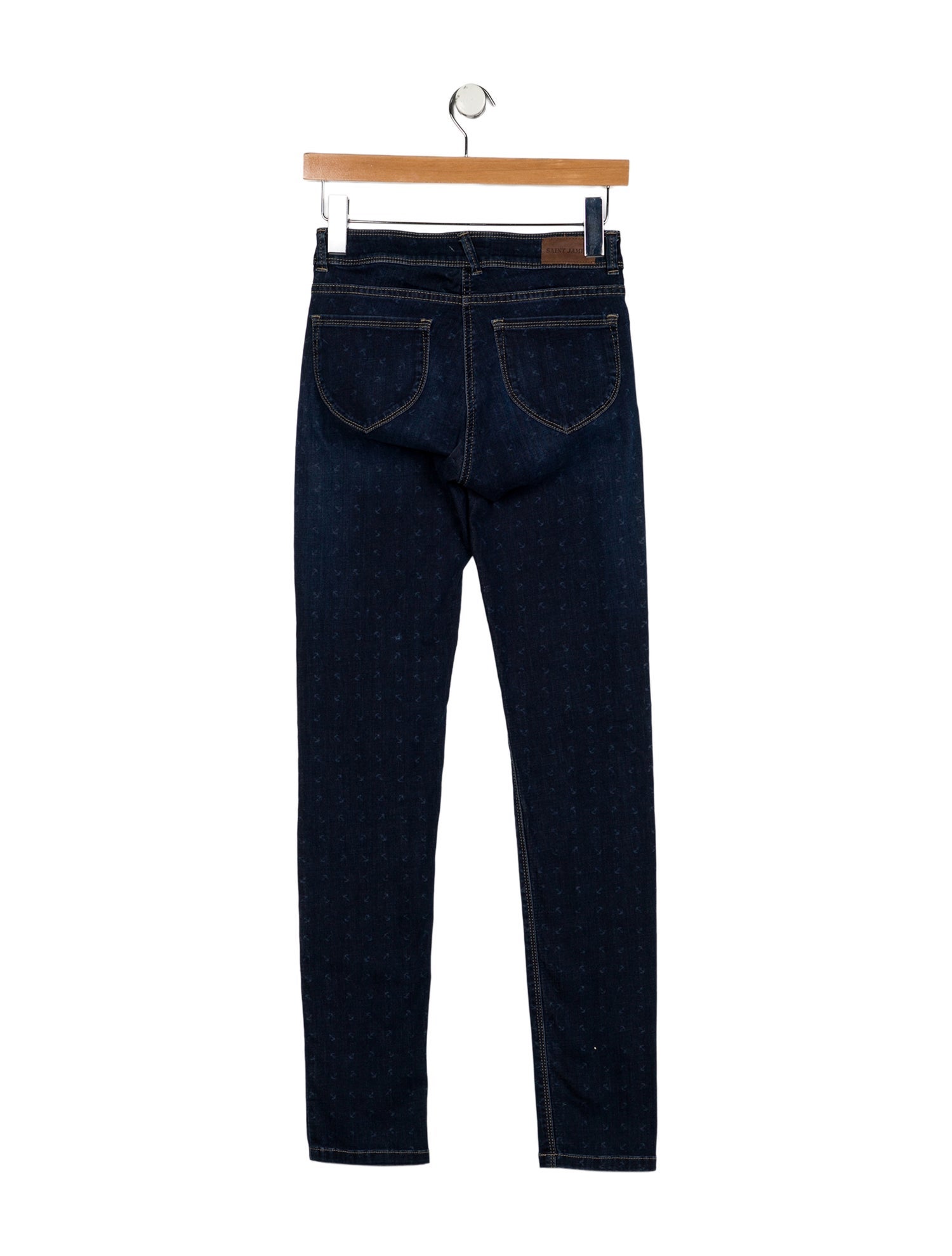 Saint James Mid-Rise Skinny Leg Jeans