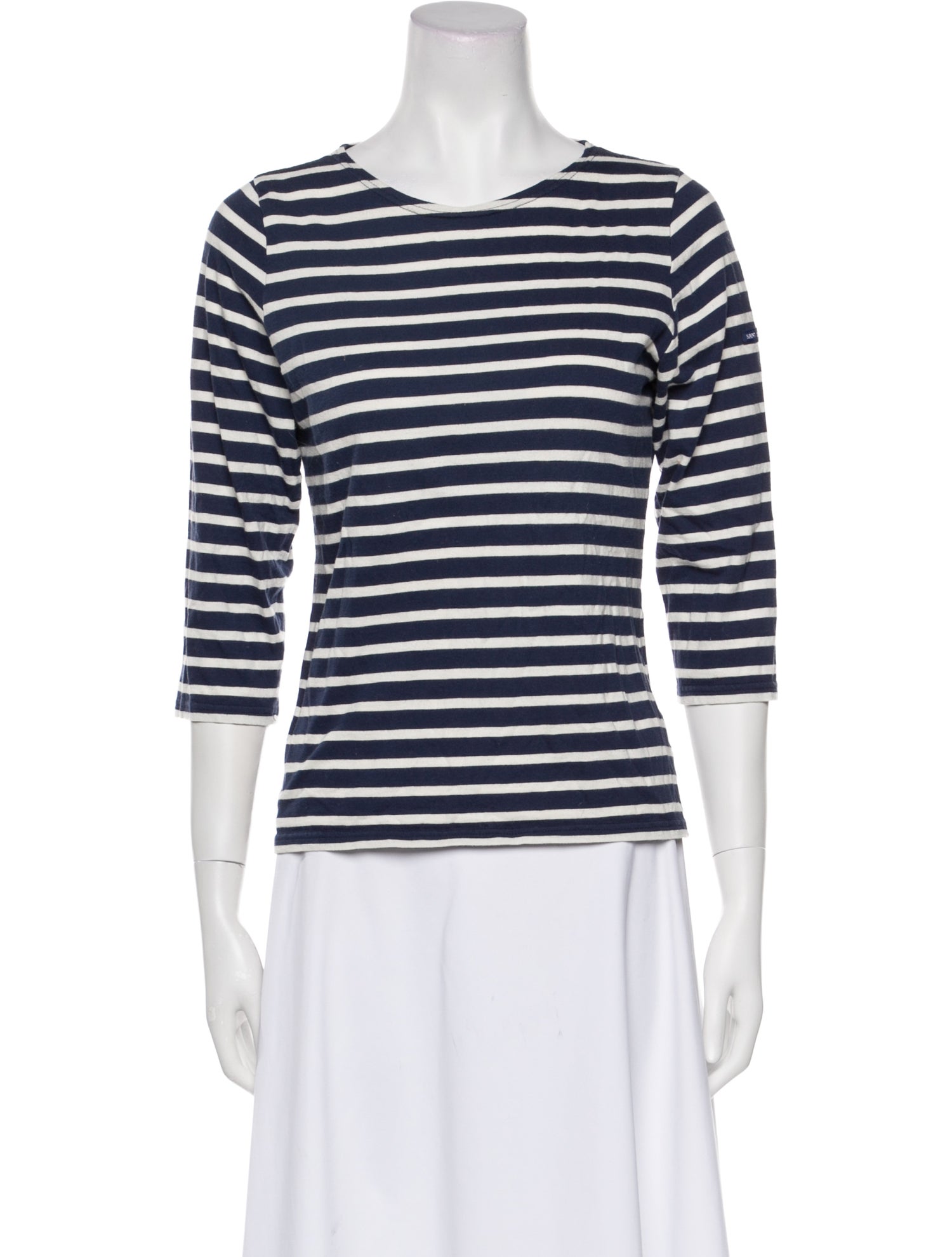 Saint James Striped Crew Neck T-Shirt