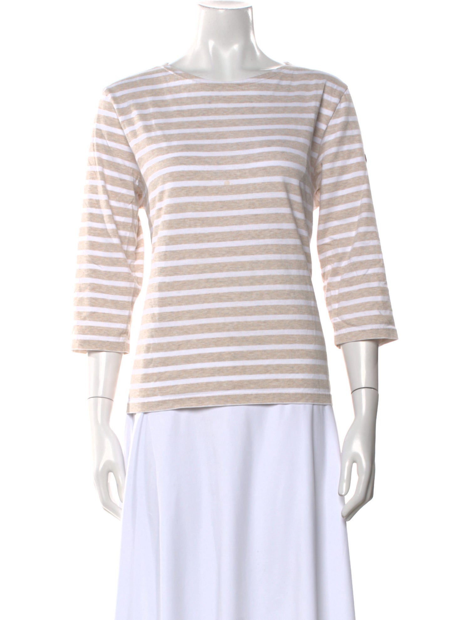 Saint James Striped Bateau Neckline Top