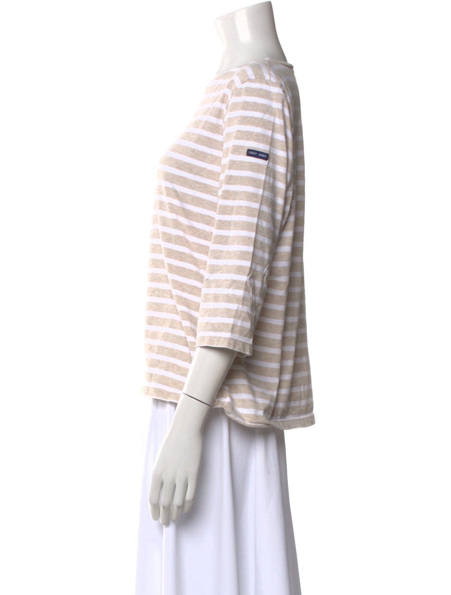 Saint James Striped Bateau Neckline Top