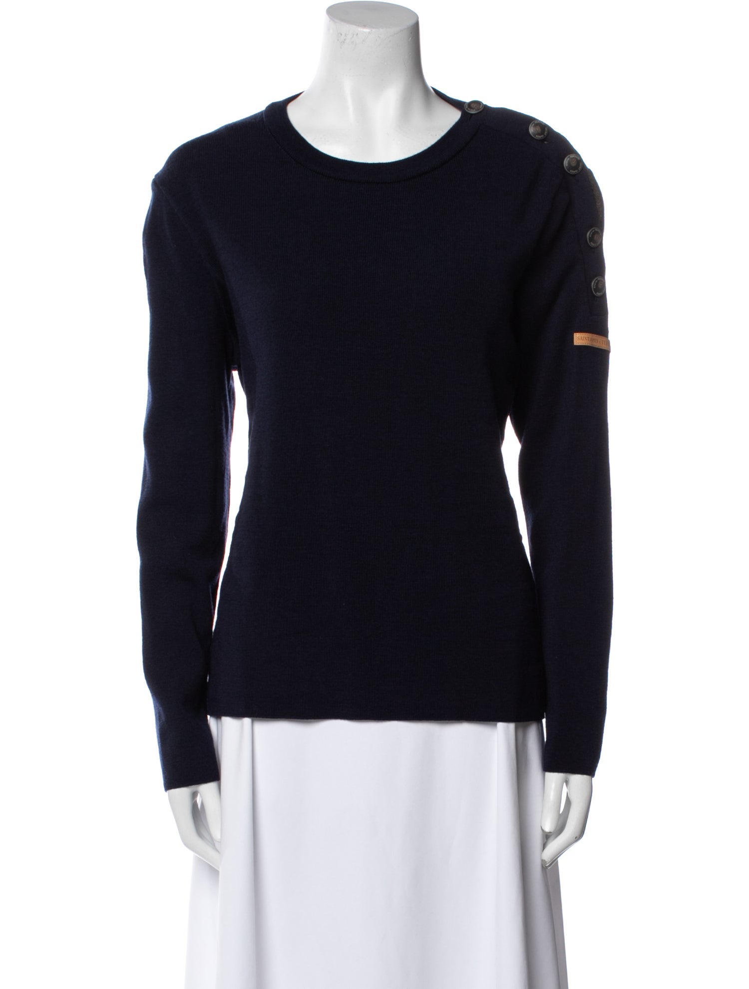 Saint James Wool Crew Neck Sweater