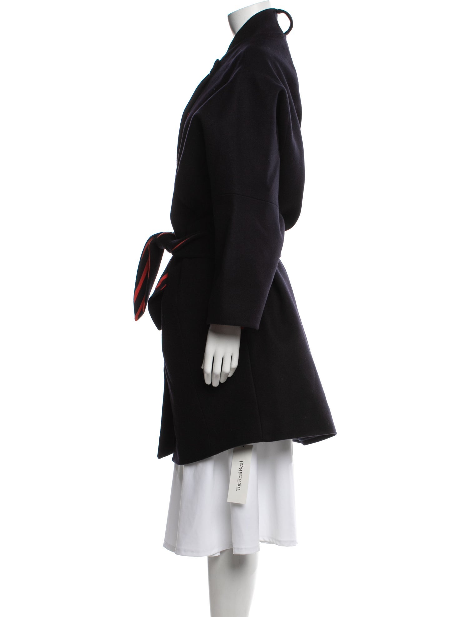 Saint James Wool Faux Fur Coat