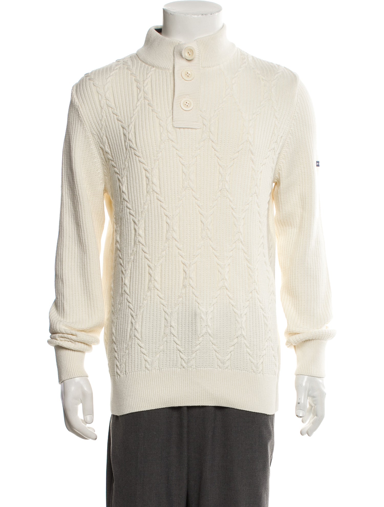 Saint James Turtleneck Long Sleeve Polo Sweater