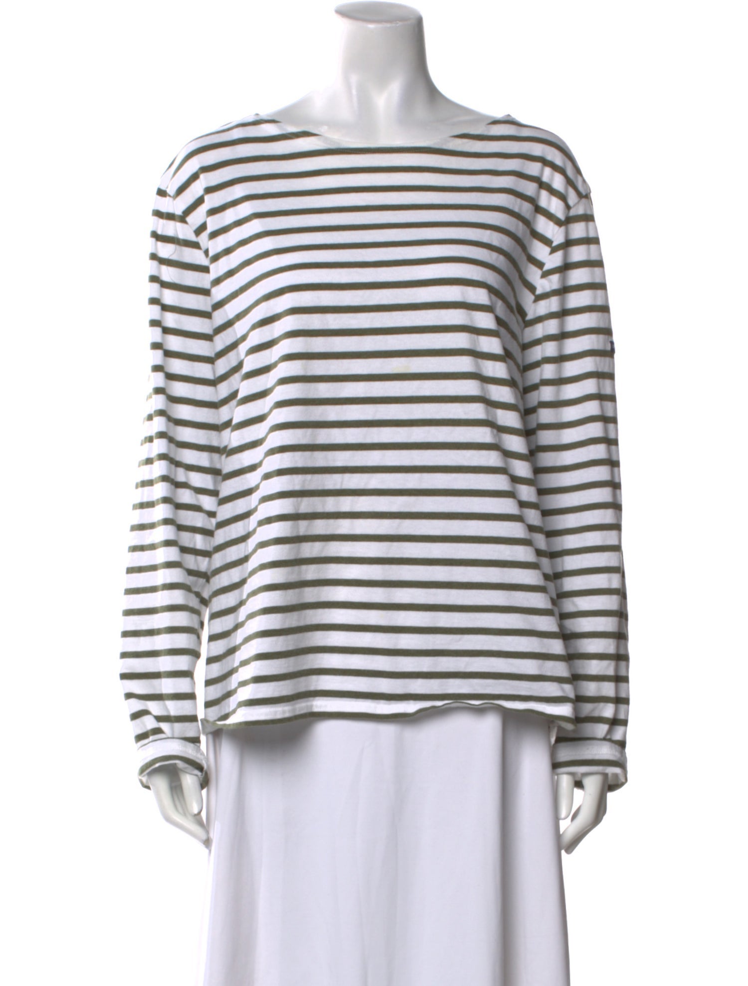Saint James Striped Scoop Neck Top