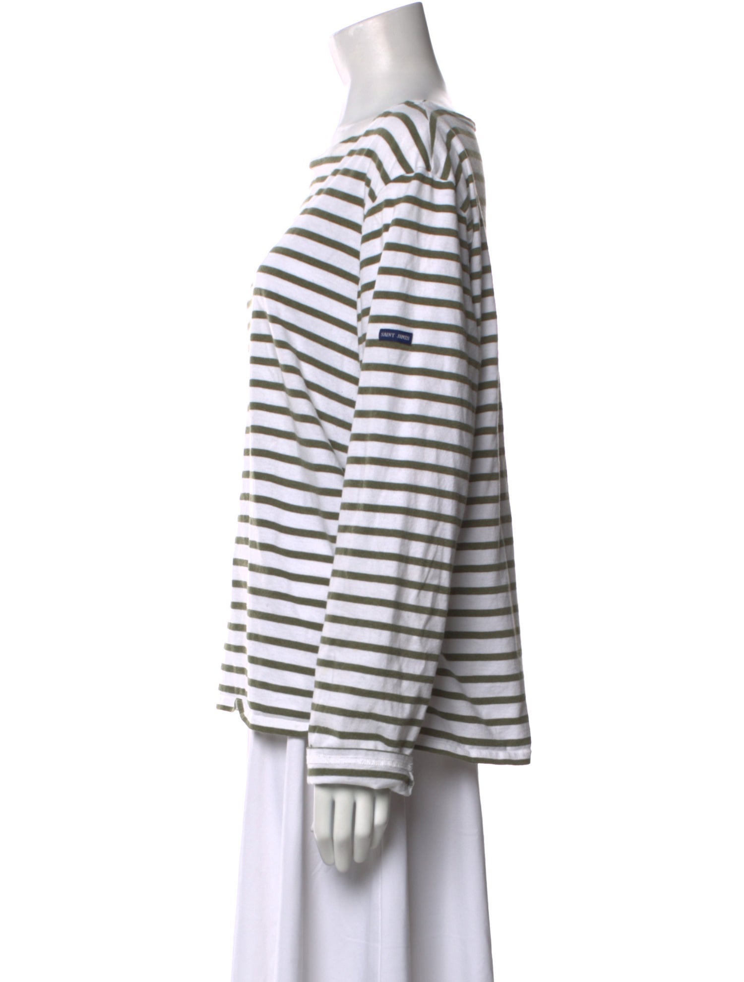 Saint James Striped Scoop Neck Top