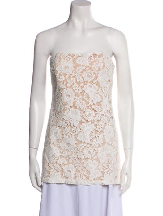 SANS FAFF Floral Print Strapless Tunic