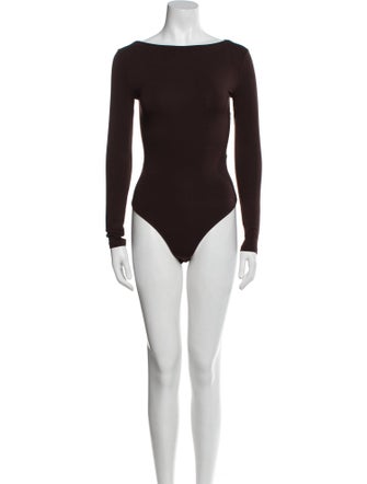 SANS FAFF Bateau Neckline Long Sleeve Bodysuit