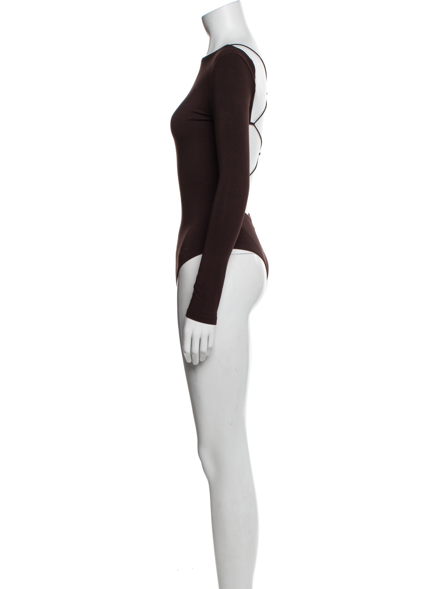 SANS FAFF Bateau Neckline Long Sleeve Bodysuit