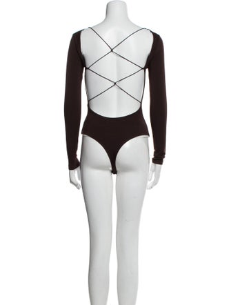 SANS FAFF Bateau Neckline Long Sleeve Bodysuit