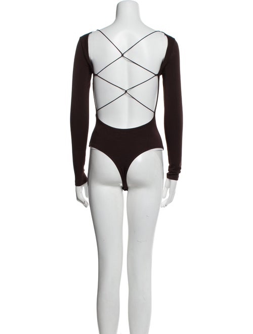 SANS FAFF Bateau Neckline Long Sleeve Bodysuit