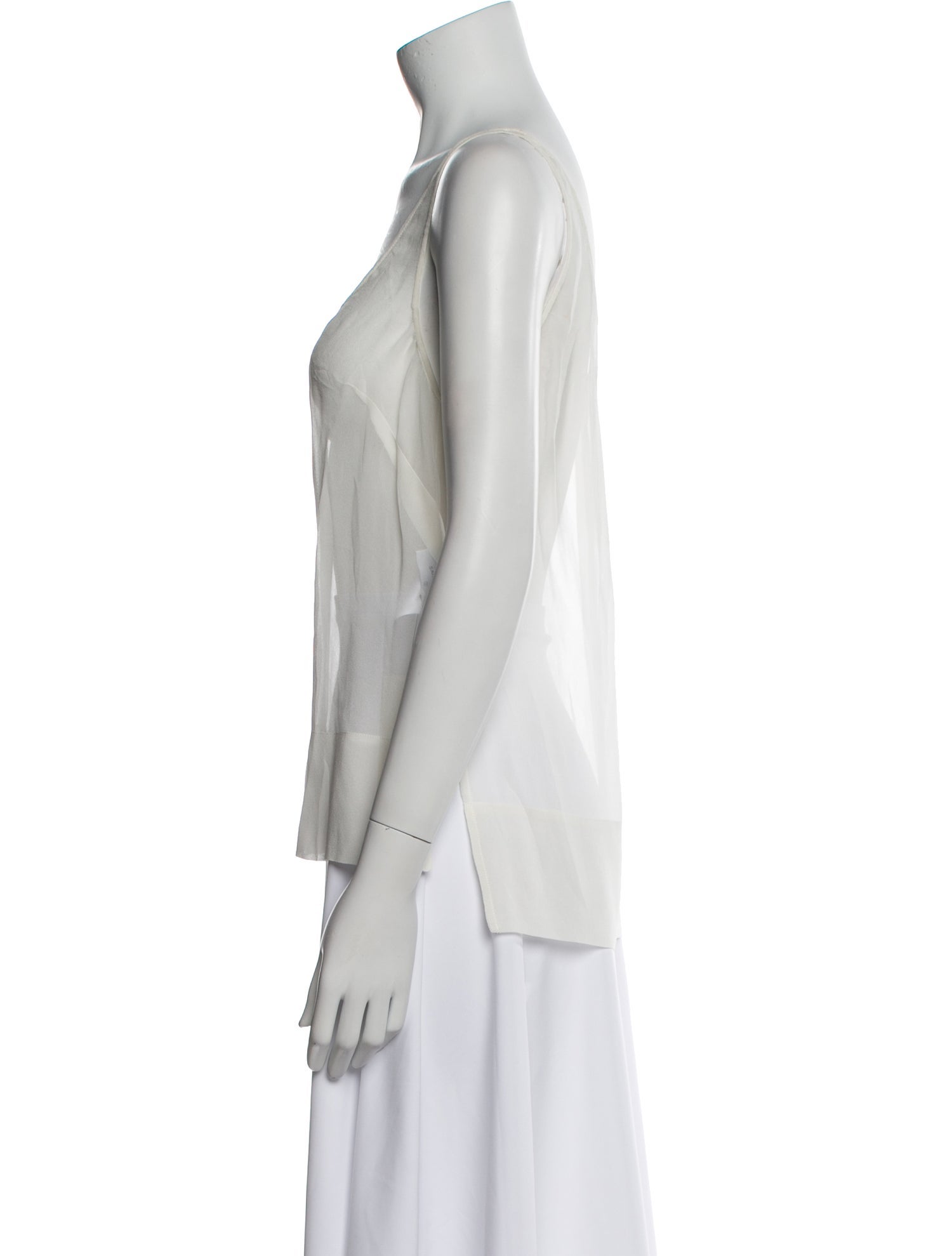 SANS FAFF Silk V-Neck Top